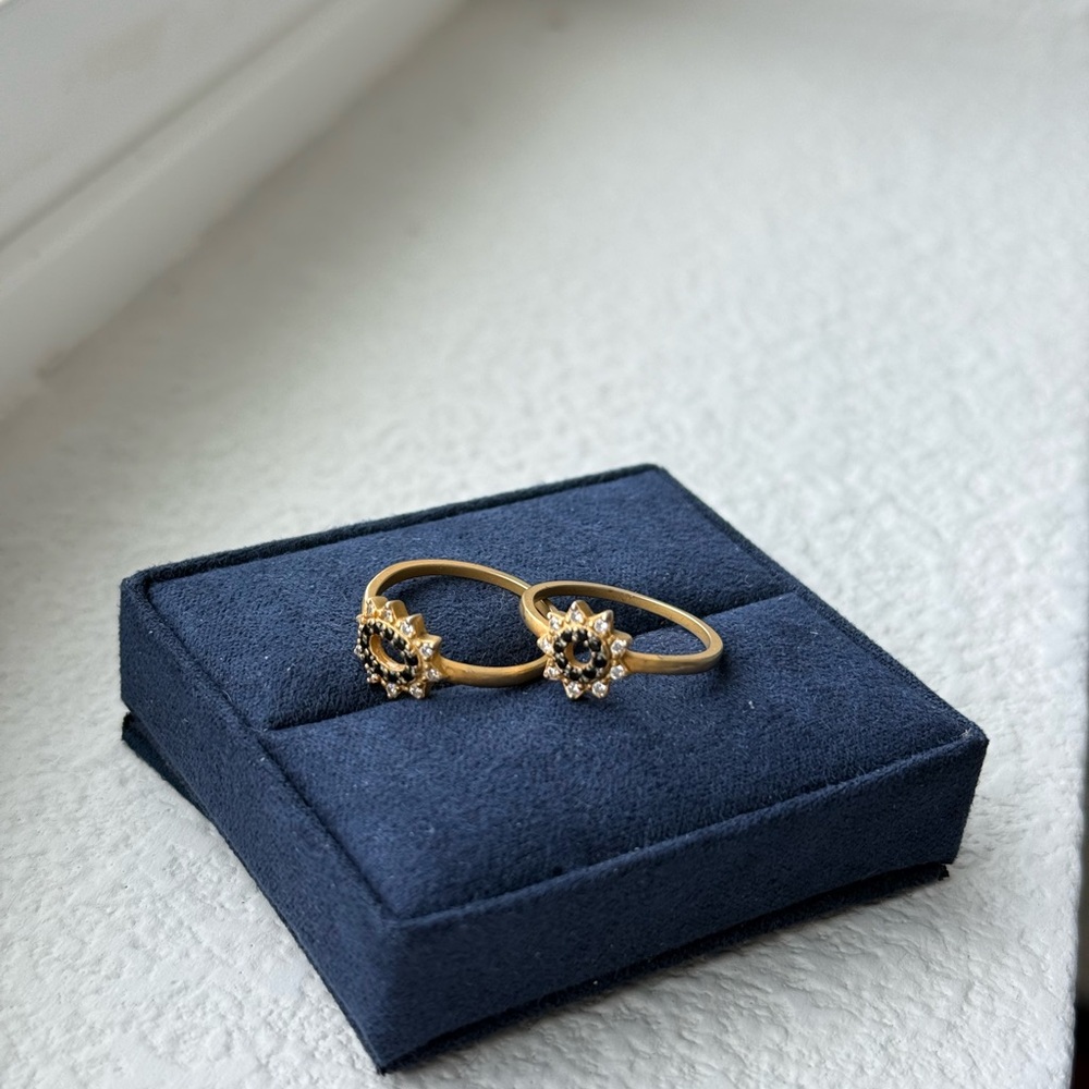 Freida Rothman Signature Marquise Station Rings - Picture 2 of 4